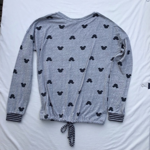 Disney Gray Top with Black Stripes - Picture 4 of 7